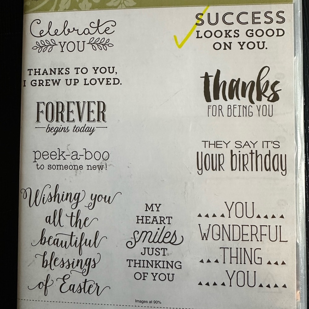 Thankful Sentiments Stamping up Rubber Stamps.